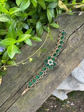 Vintage Barclay Poured Glass Bracelet